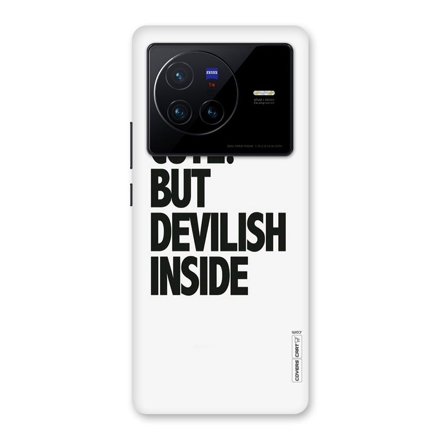 Cute But Devil Back Case for Vivo X80