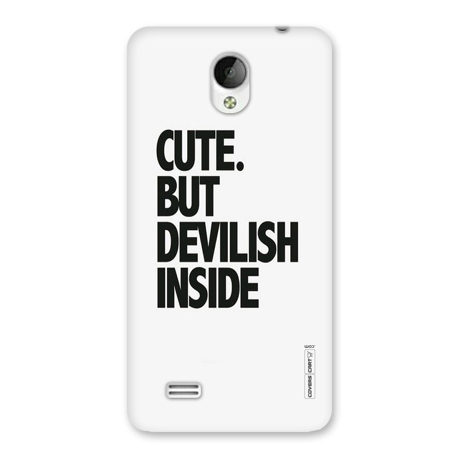 Cute But Devil Back Case for Vivo Y21