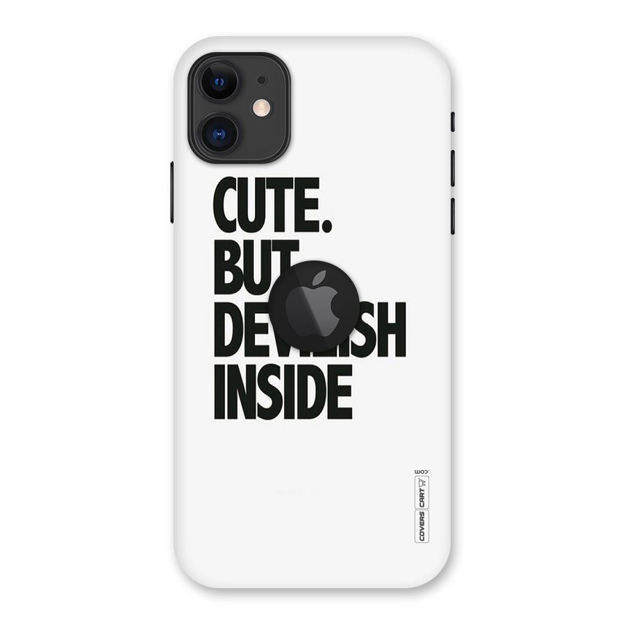 Cute But Devil Back Case for iPhone 11 Logo Cut
