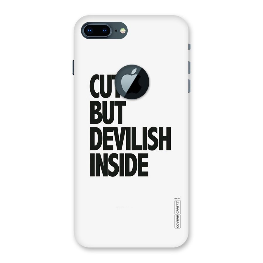 Cute But Devil Back Case for iPhone 7 Plus Logo Cut