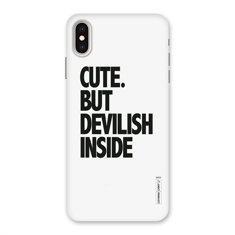 Cute But Devil Back Case for iPhone XS Max