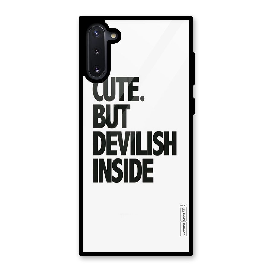 Cute But Devil Glass Back Case for Galaxy Note 10