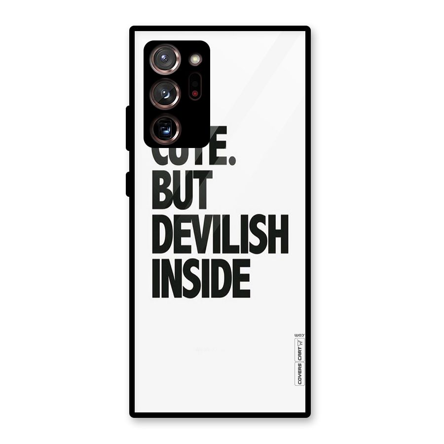 Cute But Devil Glass Back Case for Galaxy Note 20 Ultra