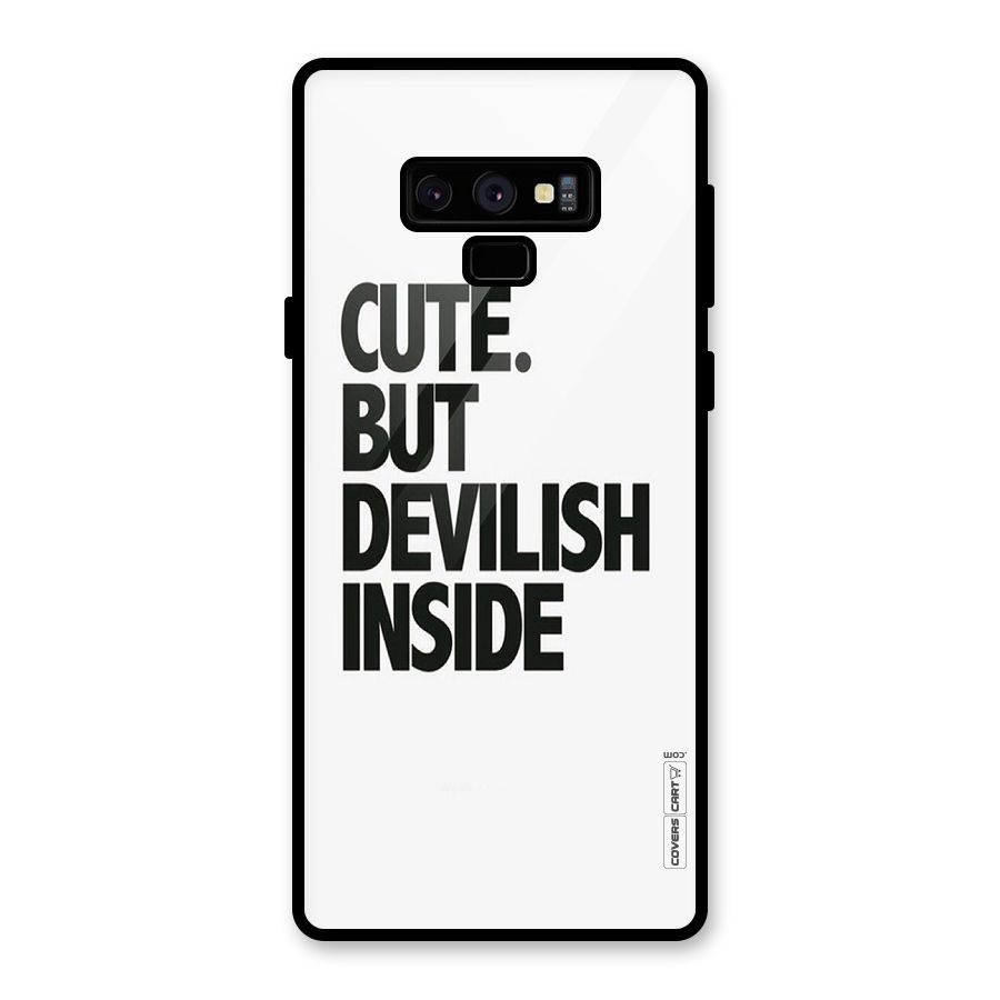 Cute But Devil Glass Back Case for Galaxy Note 9