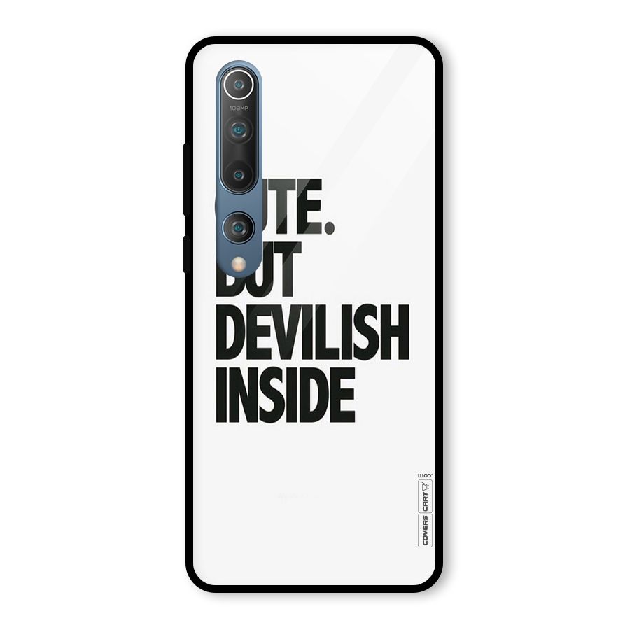 Cute But Devil Glass Back Case for Mi 10