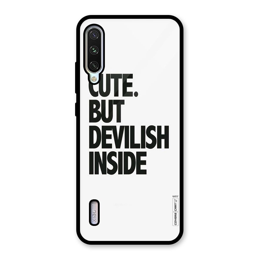 Cute But Devil Glass Back Case for Mi A3