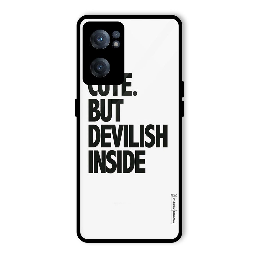 Cute But Devil Glass Back Case for OnePlus Nord CE 2 5G