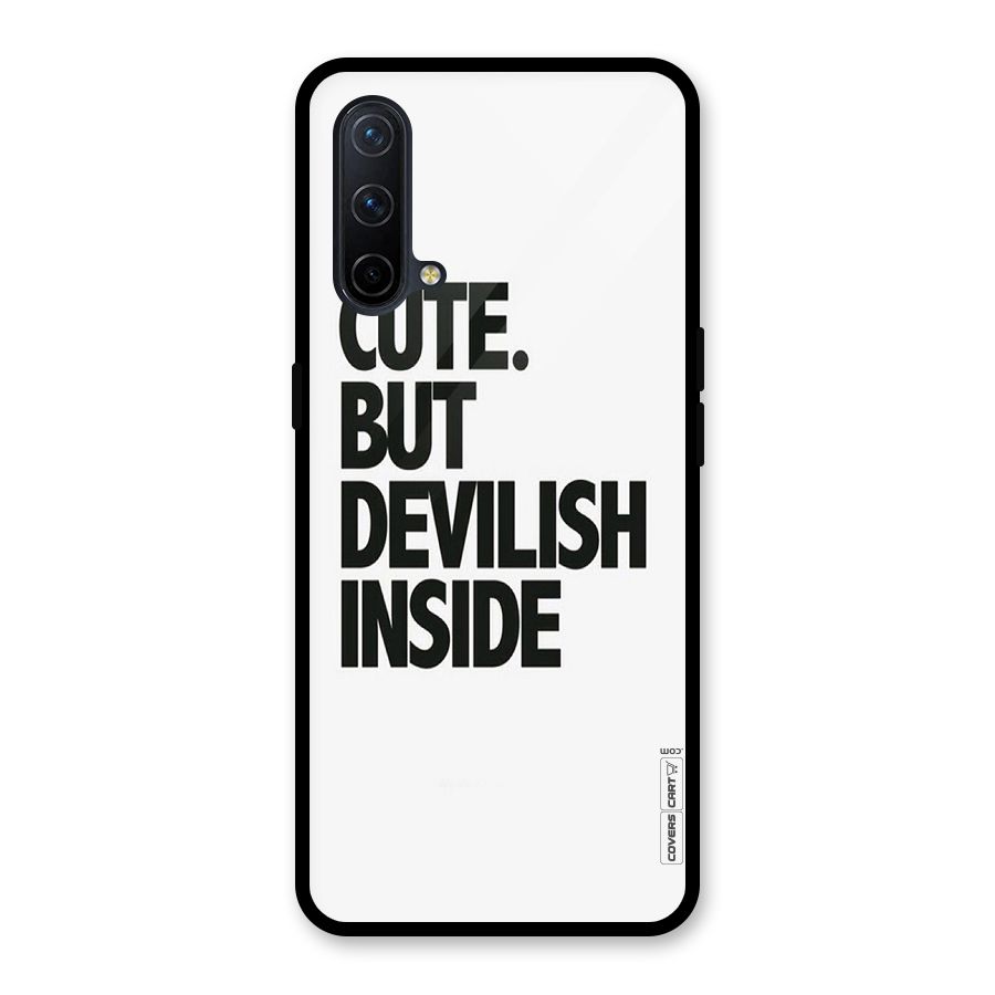 Cute But Devil Glass Back Case for OnePlus Nord CE 5G