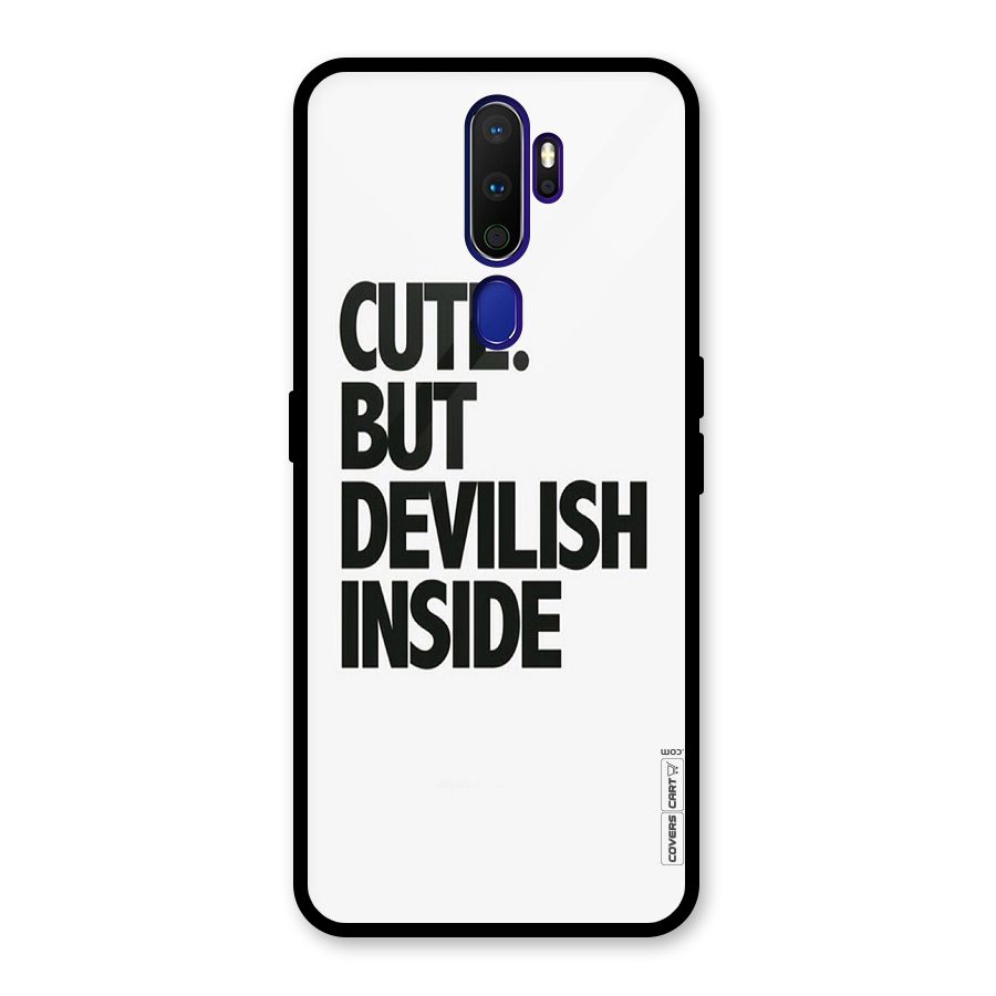 Cute But Devil Glass Back Case for Oppo A9 (2020)
