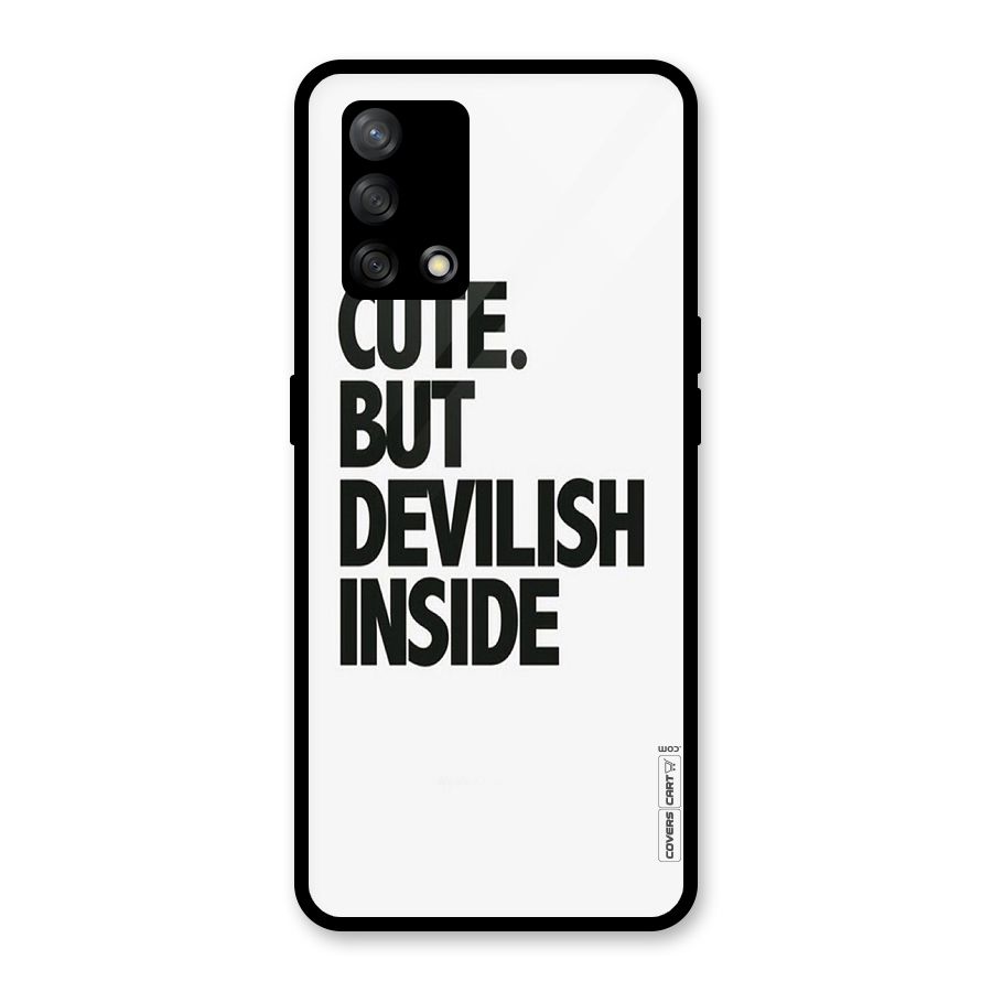 Cute But Devil Glass Back Case for Oppo F19
