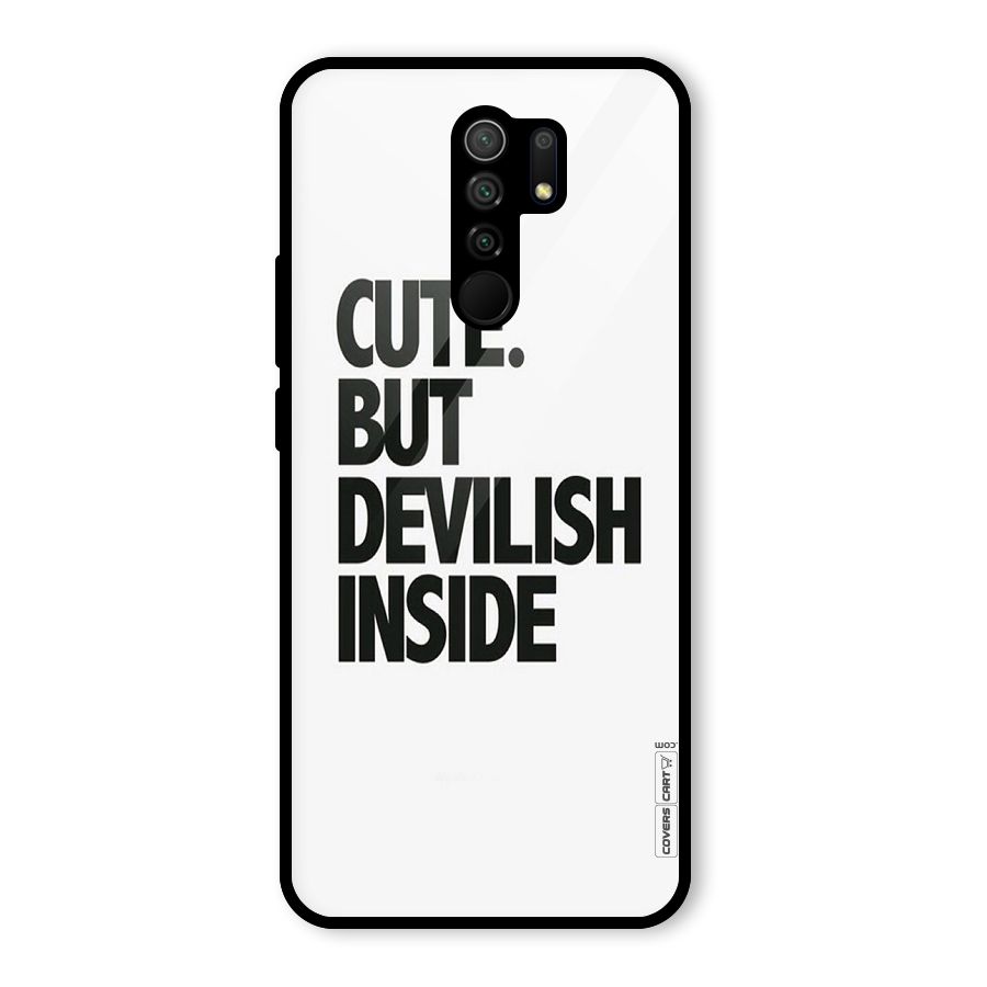 Cute But Devil Glass Back Case for Poco M2