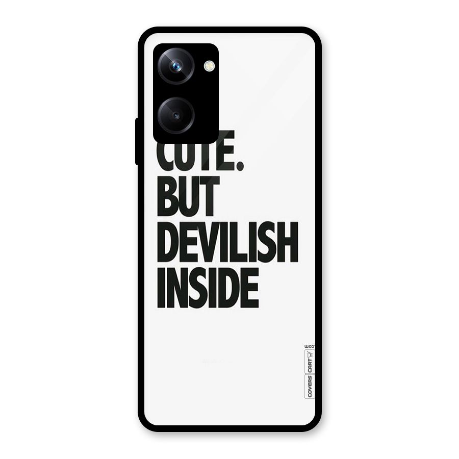 Cute But Devil Glass Back Case for Realme 10 Pro