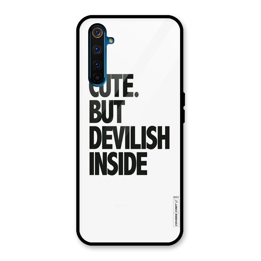 Cute But Devil Glass Back Case for Realme 6 Pro