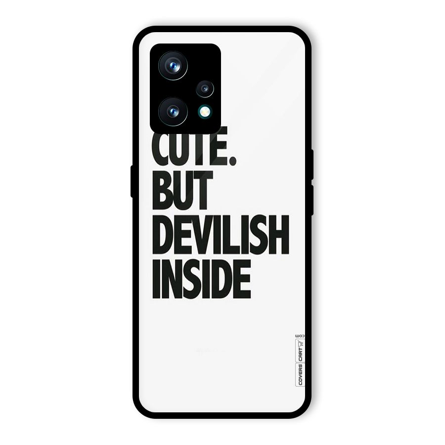 Cute But Devil Glass Back Case for Realme 9 Pro Plus 5G