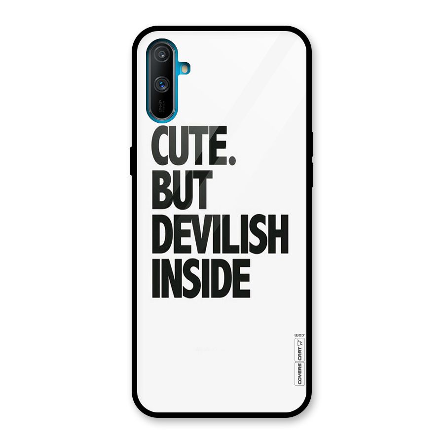Cute But Devil Glass Back Case for Realme C3