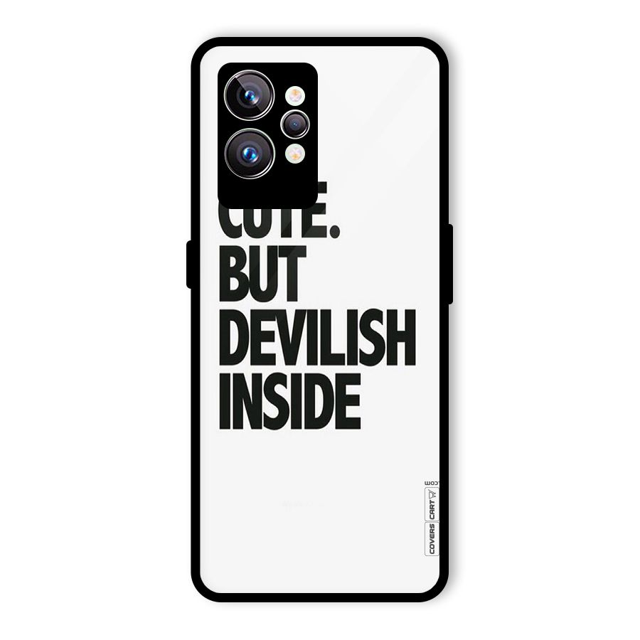 Cute But Devil Glass Back Case for Realme GT2 Pro