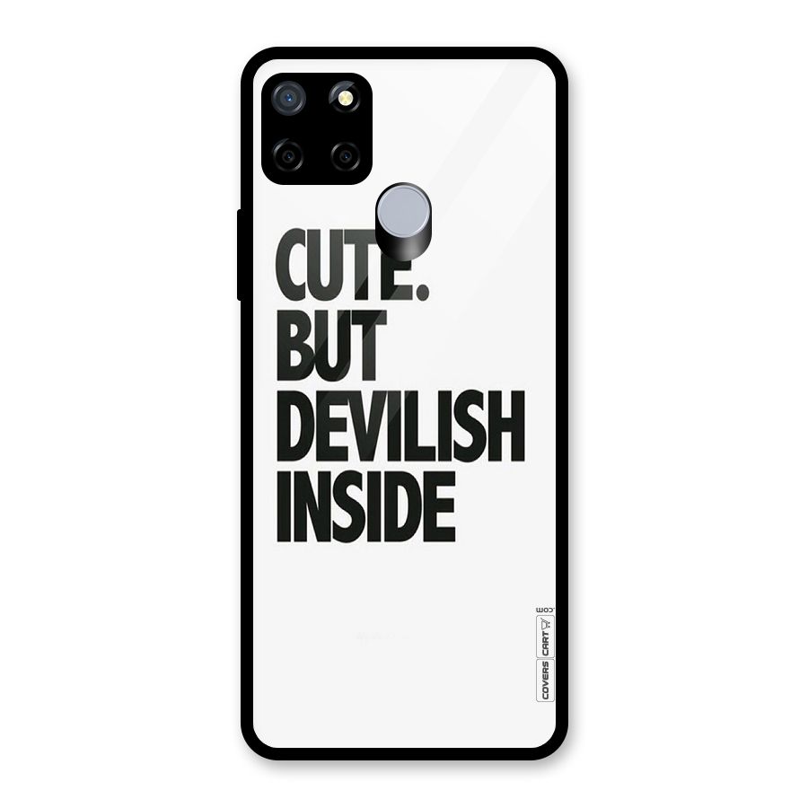 Cute But Devil Glass Back Case for Realme Narzo 20