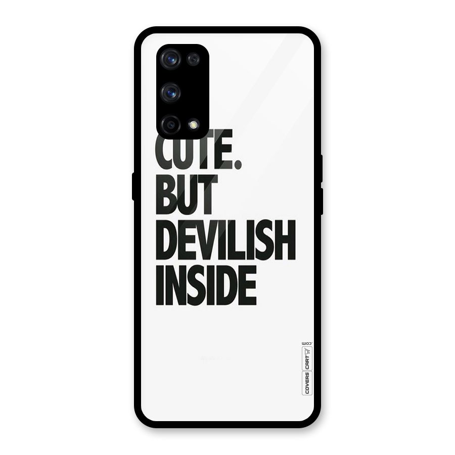 Cute But Devil Glass Back Case for Realme X7 Pro