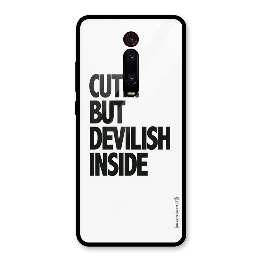 Cute But Devil Glass Back Case for Redmi K20 Pro