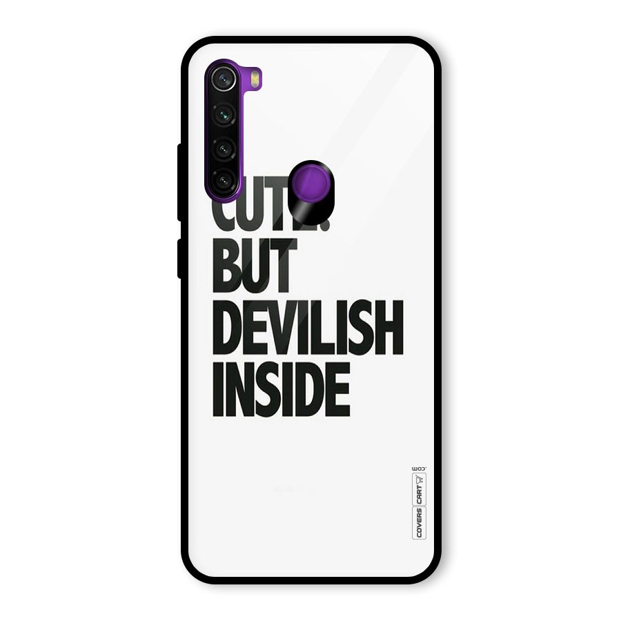 Cute But Devil Glass Back Case for Redmi Note 8