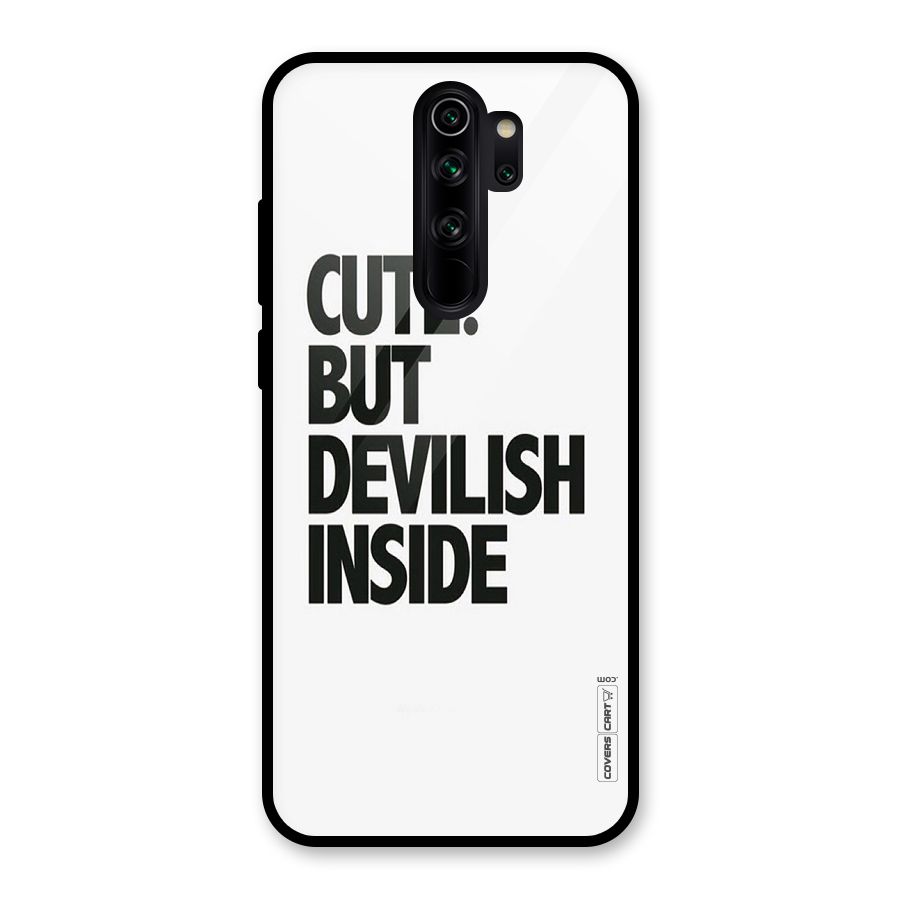Cute But Devil Glass Back Case for Redmi Note 8 Pro