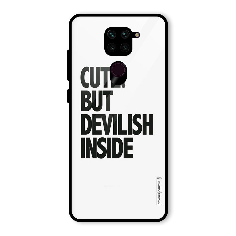 Cute But Devil Glass Back Case for Redmi Note 9