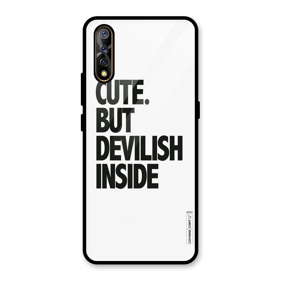 Cute But Devil Glass Back Case for Vivo S1