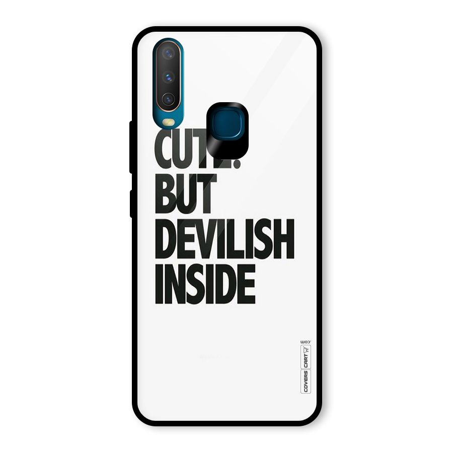 Cute But Devil Glass Back Case for Vivo U10