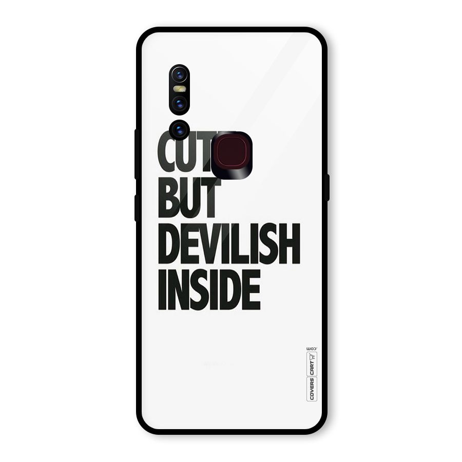 Cute But Devil Glass Back Case for Vivo V15