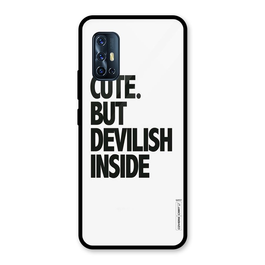 Cute But Devil Glass Back Case for Vivo V17