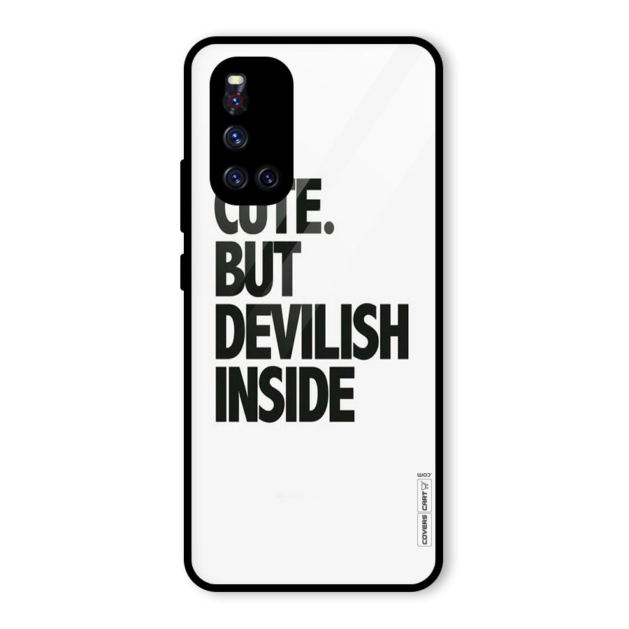 Cute But Devil Glass Back Case for Vivo V19