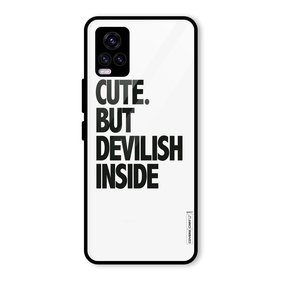 Cute But Devil Glass Back Case for Vivo V20