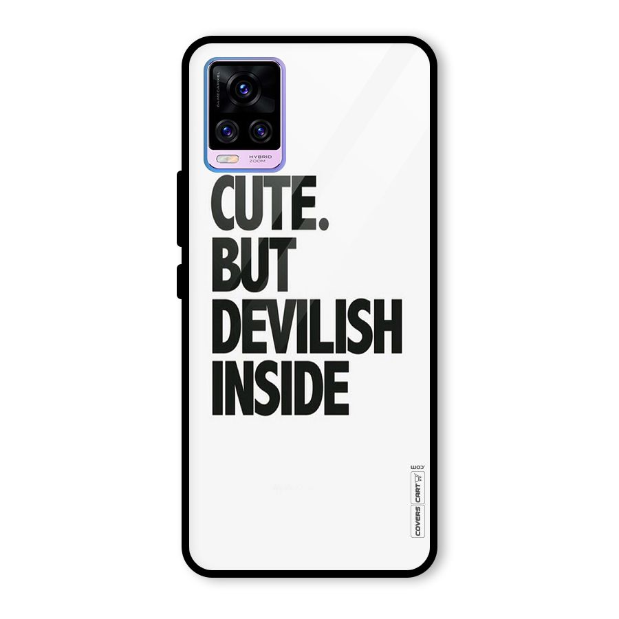 Cute But Devil Glass Back Case for Vivo V20 Pro