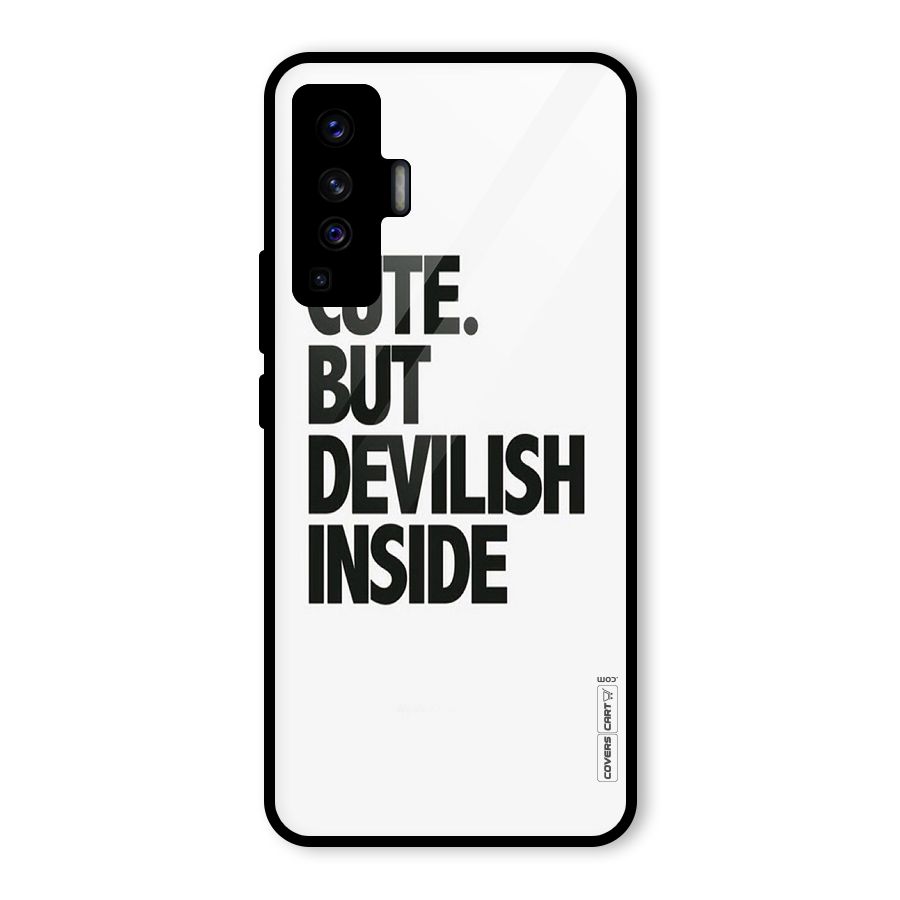 Cute But Devil Glass Back Case for Vivo X50