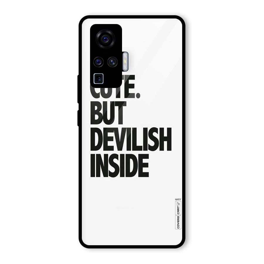 Cute But Devil Glass Back Case for Vivo X50 Pro