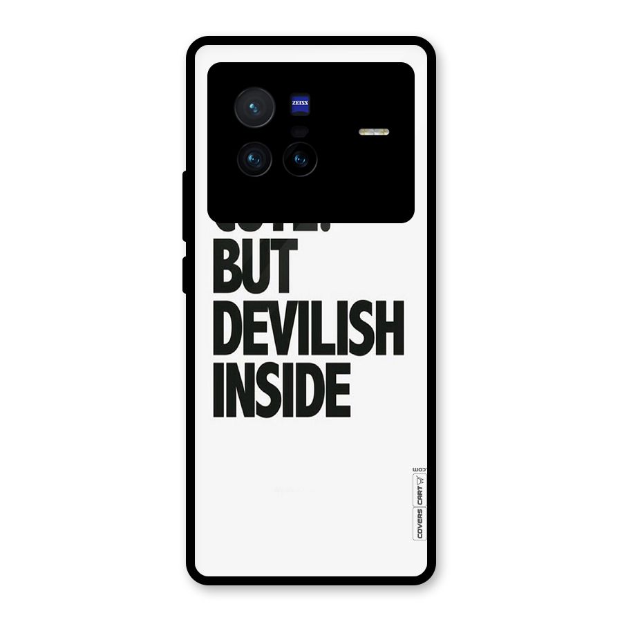 Cute But Devil Glass Back Case for Vivo X80