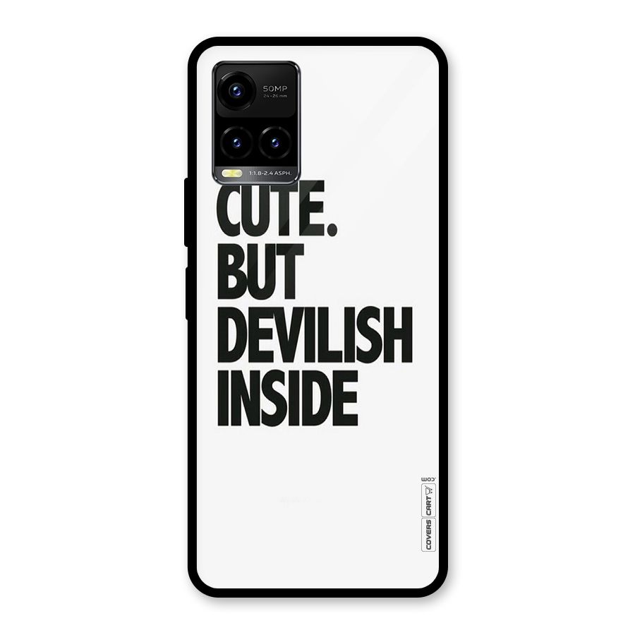 Cute But Devil Glass Back Case for Vivo Y21T