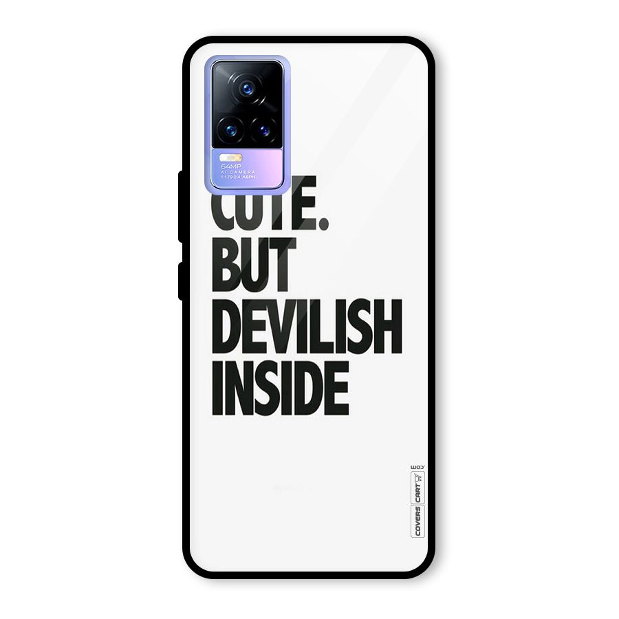 Cute But Devil Glass Back Case for Vivo Y73