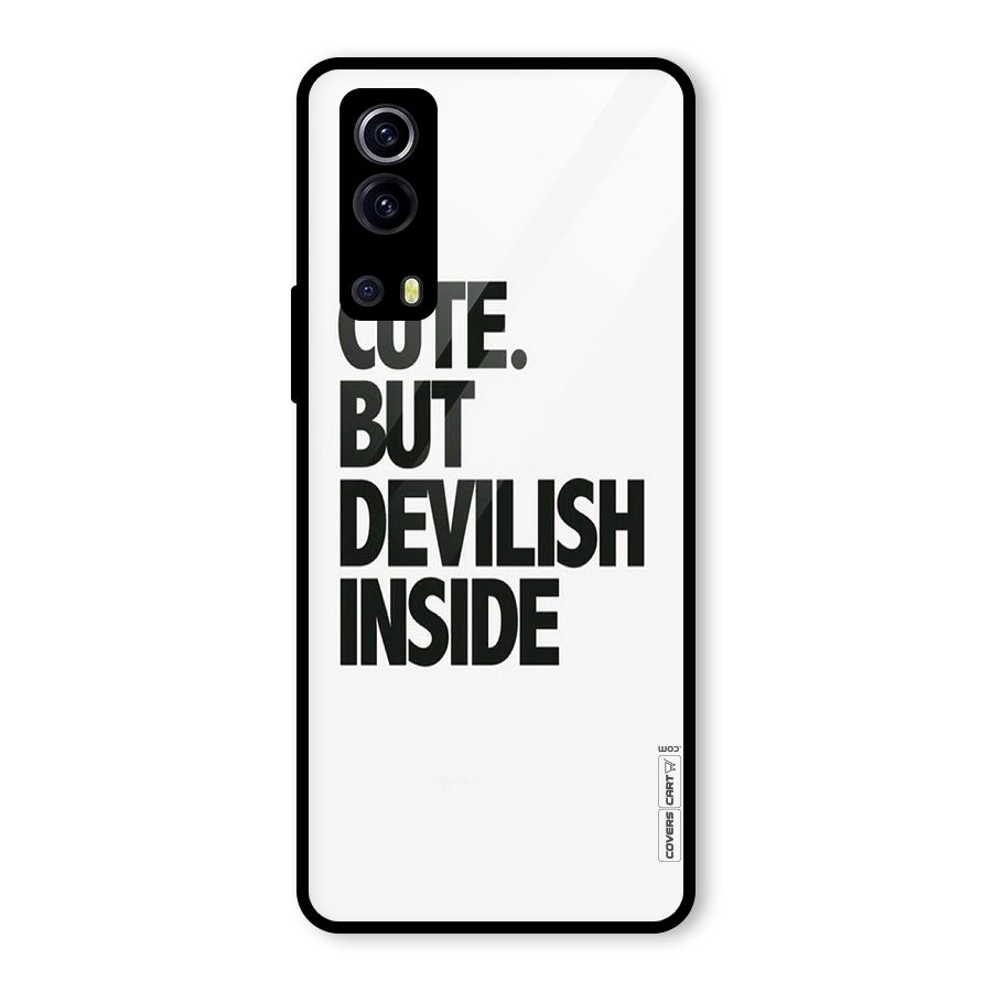 Cute But Devil Glass Back Case for Vivo iQOO Z3