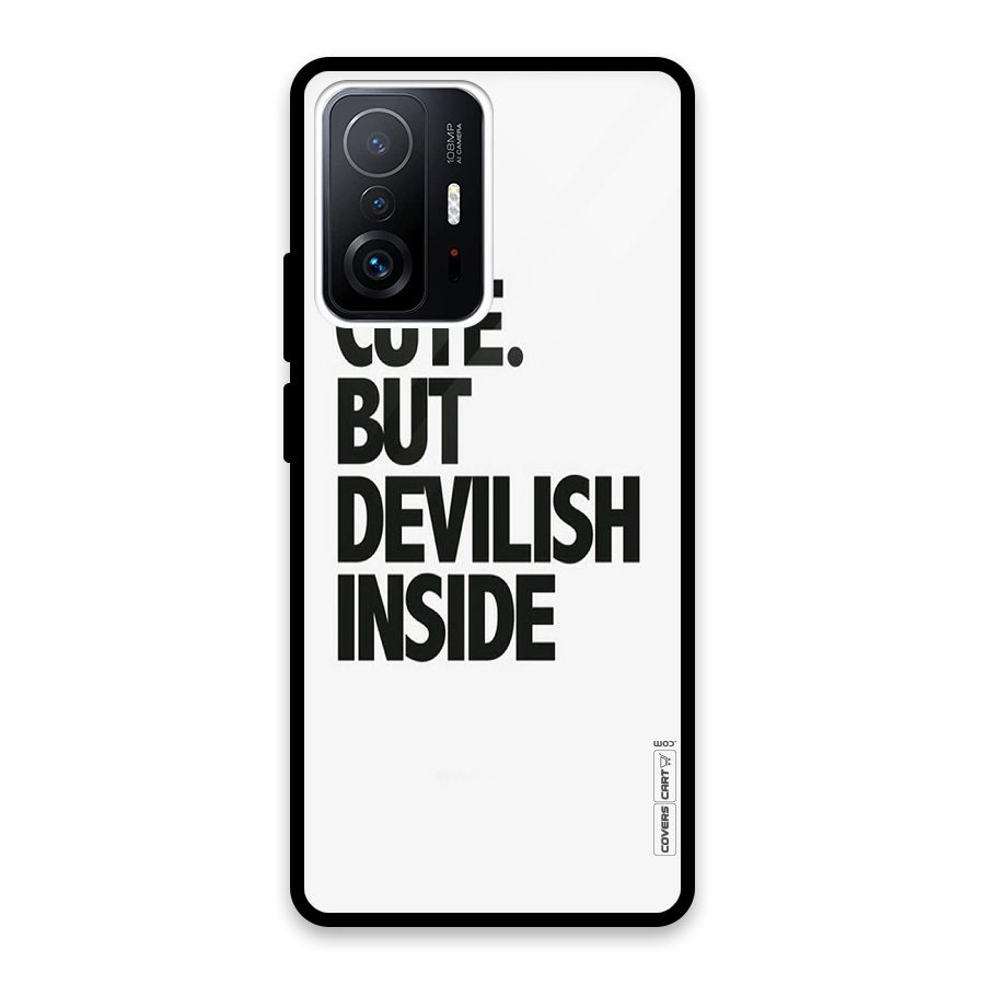 Cute But Devil Glass Back Case for Xiaomi 11T Pro
