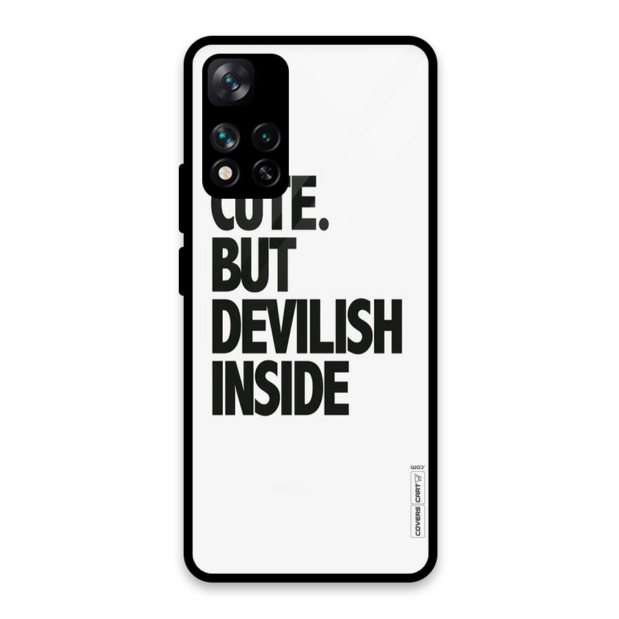 Cute But Devil Glass Back Case for Xiaomi 11i HyperCharge 5G