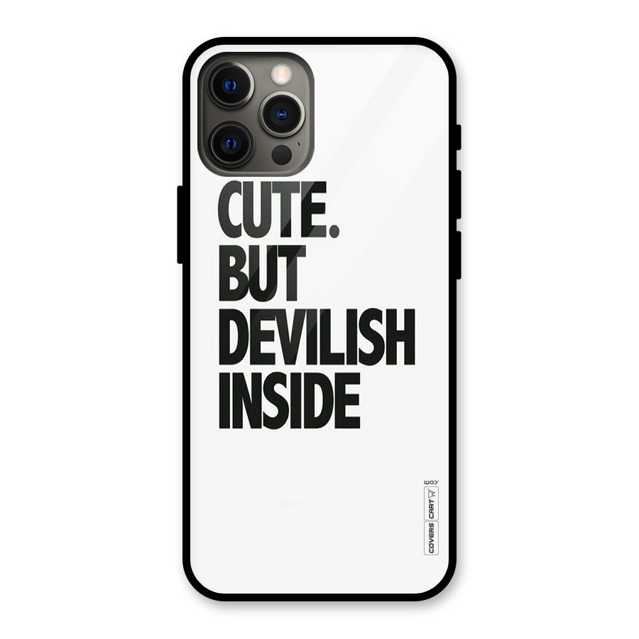Cute But Devil Glass Back Case for iPhone 12 Pro Max