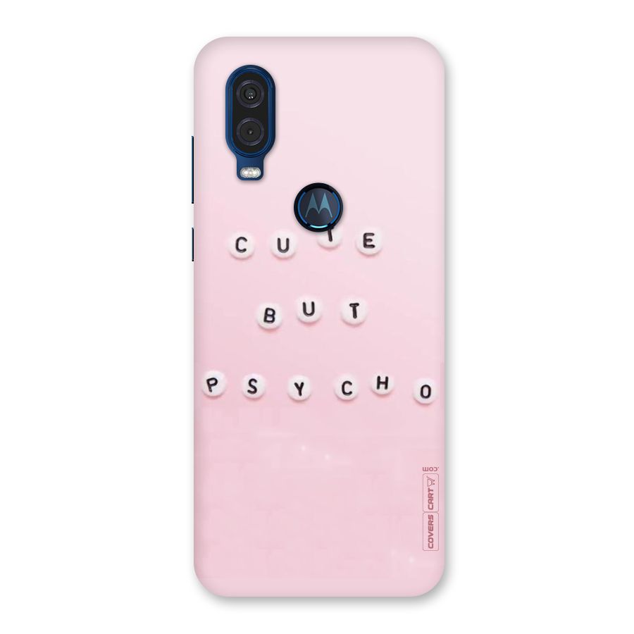 Cute But Psycho Back Case for Motorola One Vision