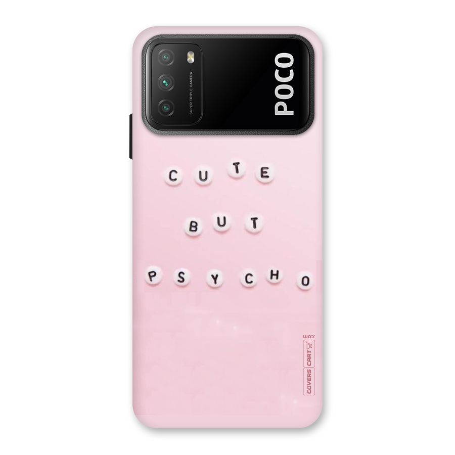 Cute But Psycho Back Case for Poco M3