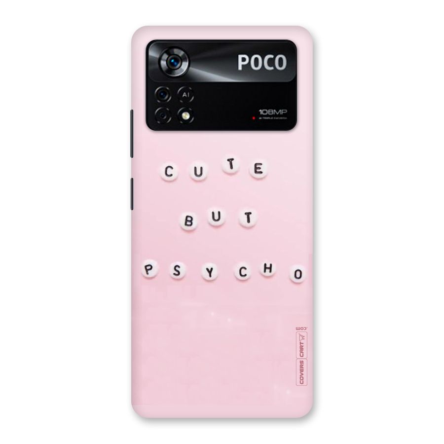 Cute But Psycho Back Case for Poco X4 Pro 5G