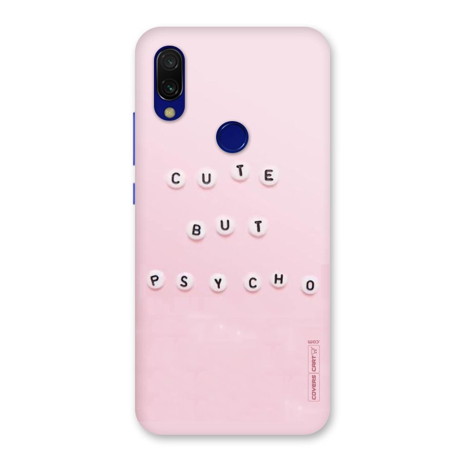 Cute But Psycho Back Case for Redmi 7