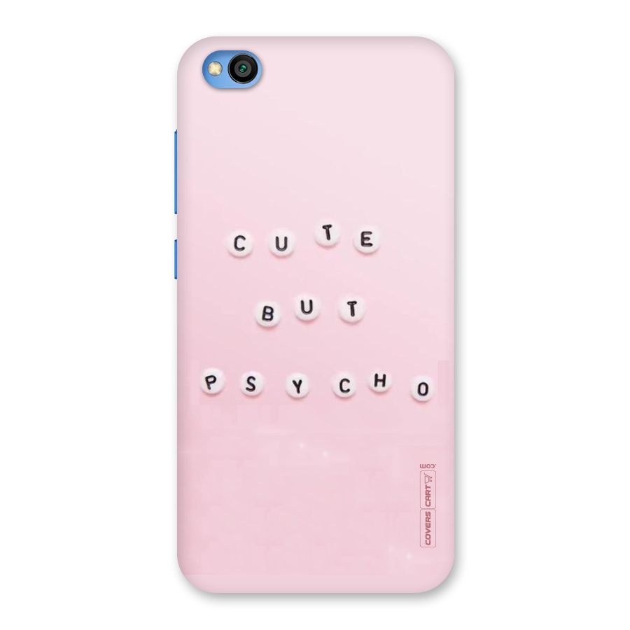 Cute But Psycho Back Case for Redmi Go