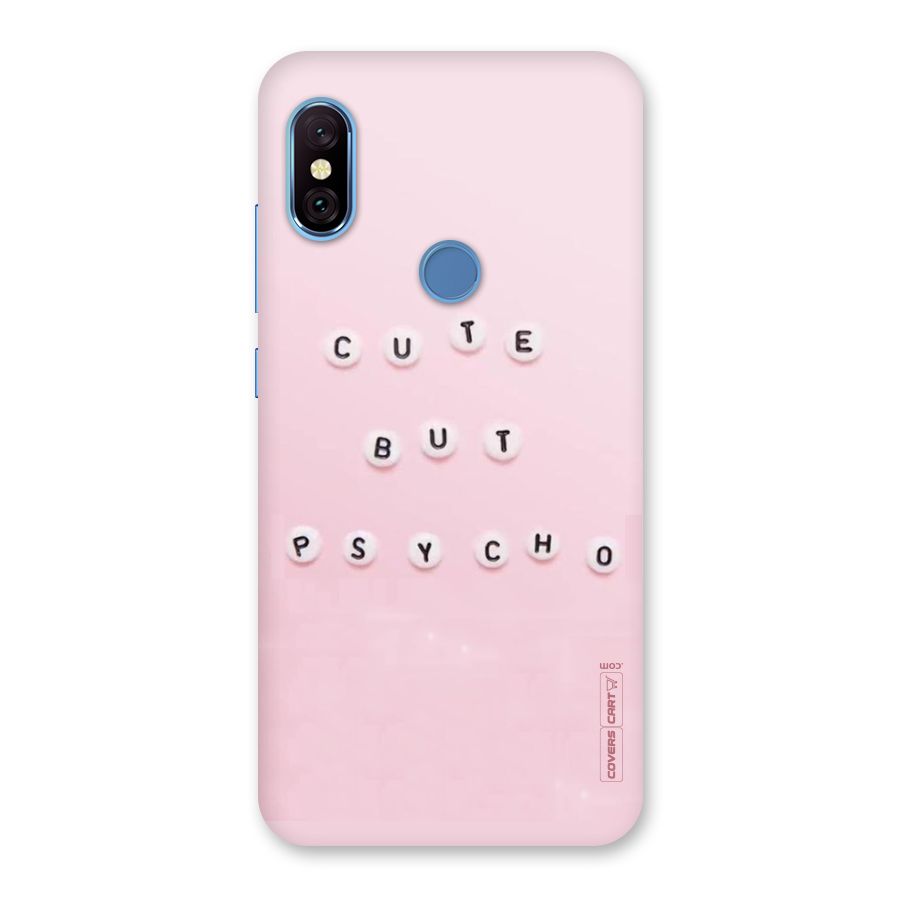 Cute But Psycho Back Case for Redmi Note 6 Pro
