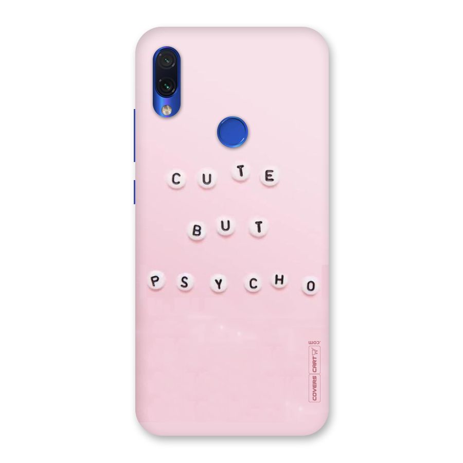 Cute But Psycho Back Case for Redmi Note 7