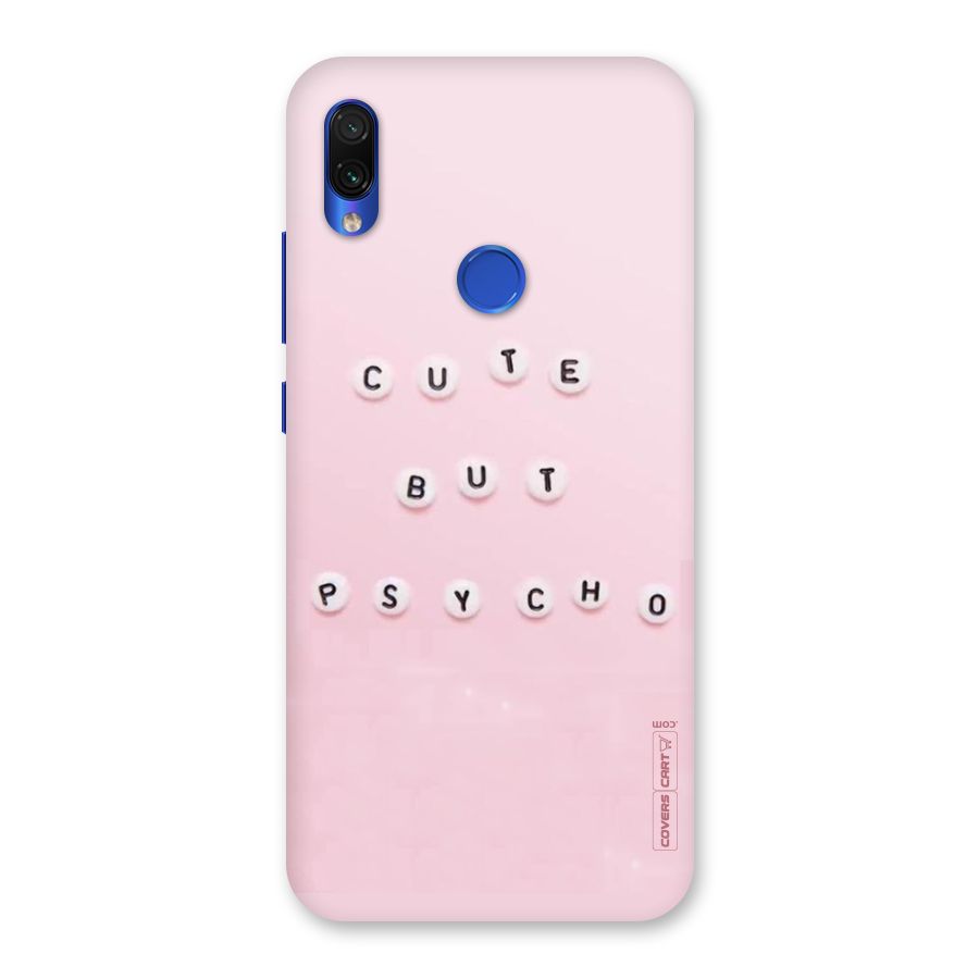 Cute But Psycho Back Case for Redmi Note 7S